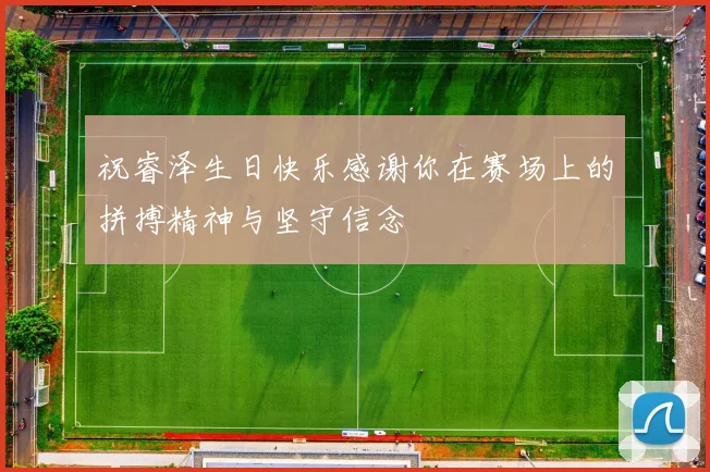 祝睿泽生日快乐感谢你在赛场上的拼搏精神与坚守信念